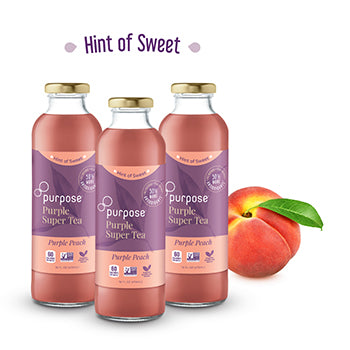 Hint of Sweet Purple Peach Purple Tea, 16 oz. - 12 Pack