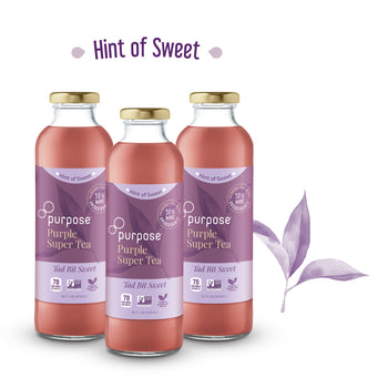 Hint of Sweet Tad Bit Sweet Purple Tea, 16 oz - 12 Pack