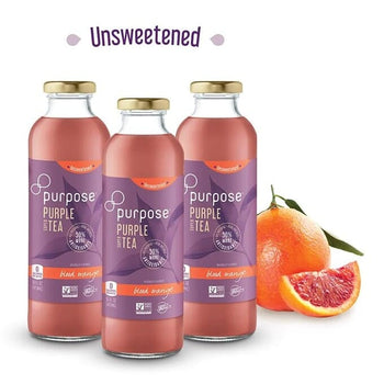 Unsweetened Blood Orange Purple Tea, 16 oz